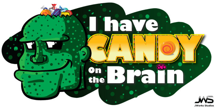 Candy on the Brain Halloween Graphic